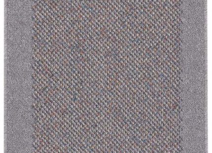 Washable Bordered Silver Grey Rug| 110G