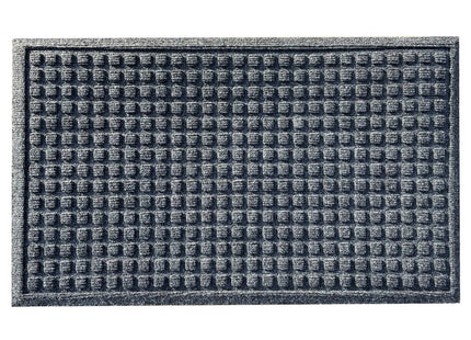 Eco Friendly Waffles Pattern Door Mat - Grey