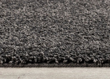 Washable Charcoal Shaggy Rug