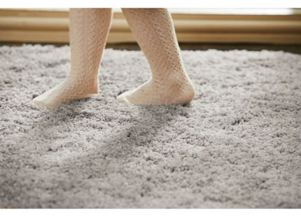 Washable Ghost Grey Shaggy Rug
