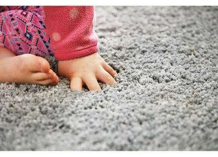 Washable Ghost Grey Shaggy Rug