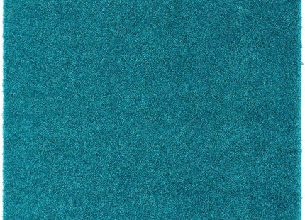 Washable Teal Shaggy Rug