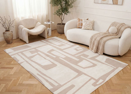 Loft Abstract Beige Rug