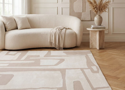 Loft Abstract Beige Rug