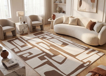 Loft Abstract Brown Rug