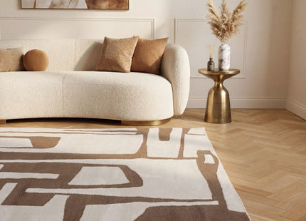Loft Abstract Brown Rug