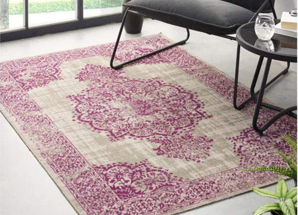Saville Grey/Raspberry Vintage Rug