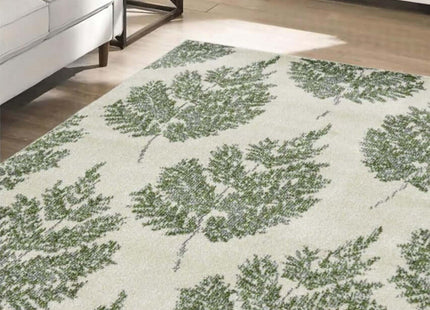 Villa Green Floral Rug