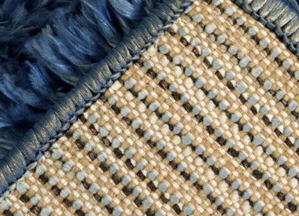 Lagom Navy Shaggy Rug