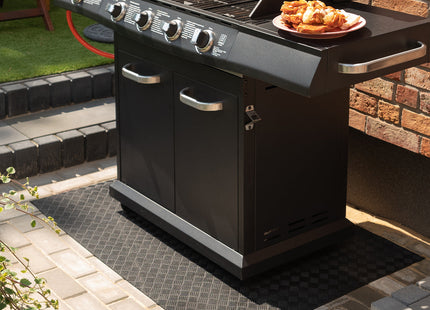 Eco Friendly Rubber BBQ Floor Protection Mat - 120cm x 80cm
