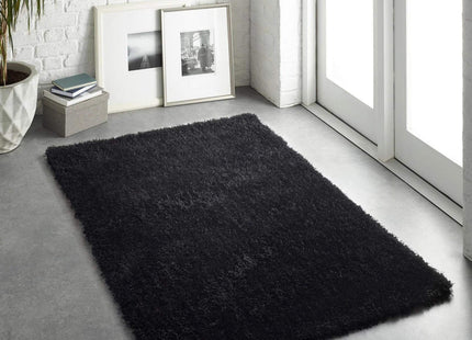 Chicago Black Shaggy Rug