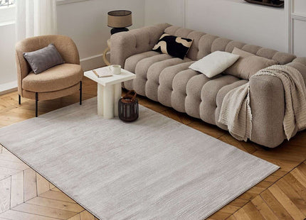 Carmel Beige-Cream Striped Rug | 6020