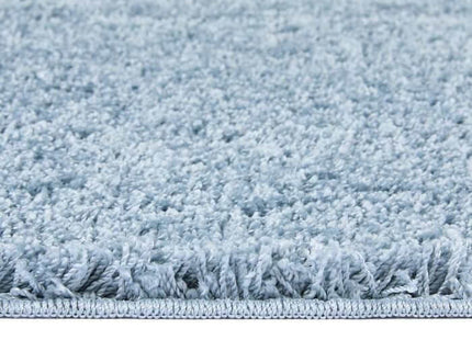 Washable Blue Shaggy Rug