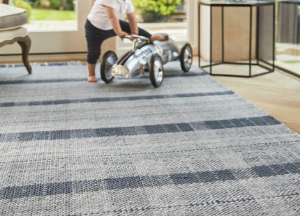 Highland Navy Checkered Rug