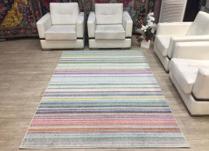 Villa Multicolour Striped Rug