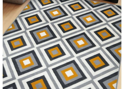 Maestro Geometric Yellow Rug | 3658 GB12
