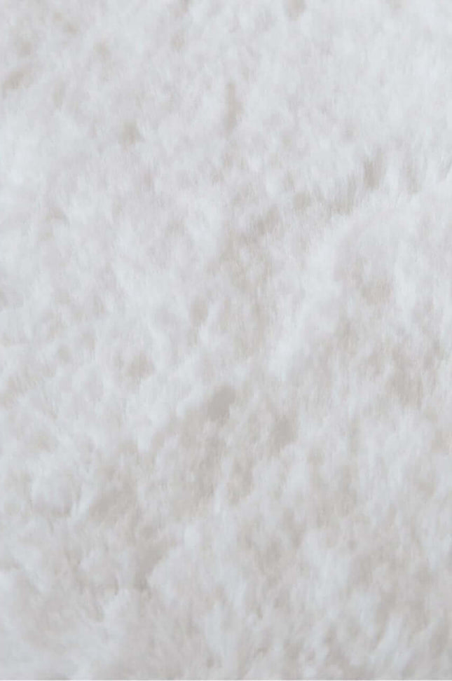 Luxury White Faux Fur Rug
