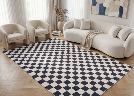 Loft Checkerboard Blue Rug