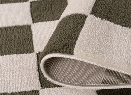 Loft Checkerboard Green Rug