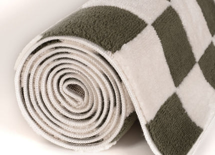 Loft Checkerboard Green Rug