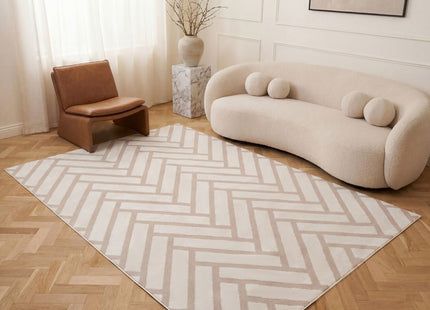 Loft Chevron Beige Rug