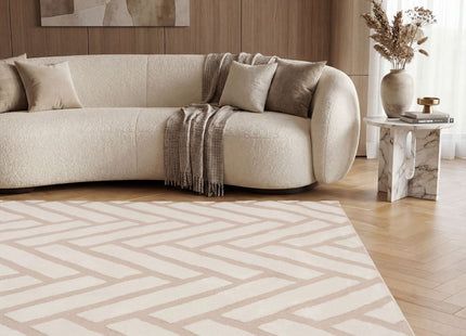 Loft Chevron Beige Rug