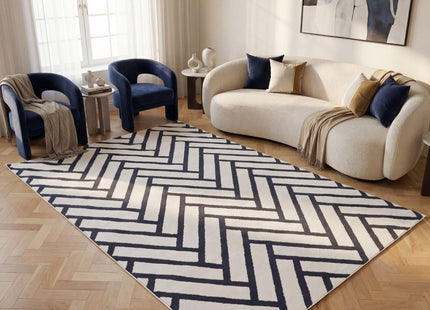 Loft Chevron Blue Rug