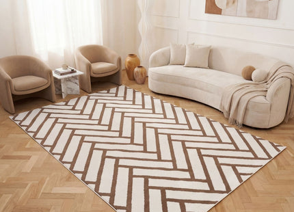 Loft Chevron Brown Rug
