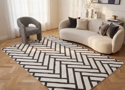 Loft Chevron Dark Grey Rug
