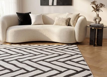 Loft Chevron Dark Grey Rug