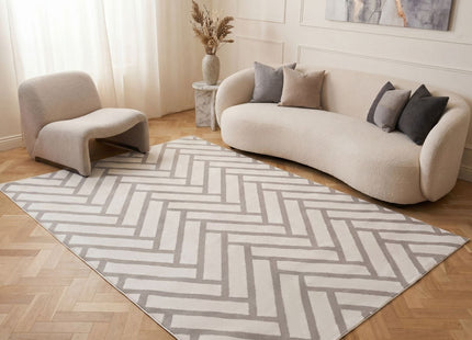Loft Chevron Grey Rug