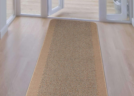 Washable Designer Bordered Beige Rug | 110B