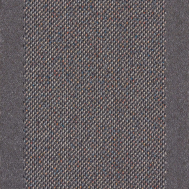 Washable Bordered Dark Grey Rug | 110D