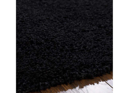 Chicago Black Shaggy Rug
