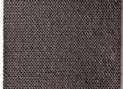 Fusion Dark Grey Braided Wool Rug