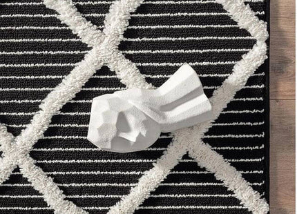 Scandi Indoor Rug Anthracite & White