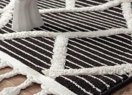 Scandi Indoor Rug Anthracite & White