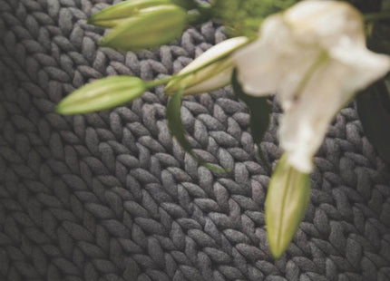 Fusion Dark Grey Braided Wool Rug