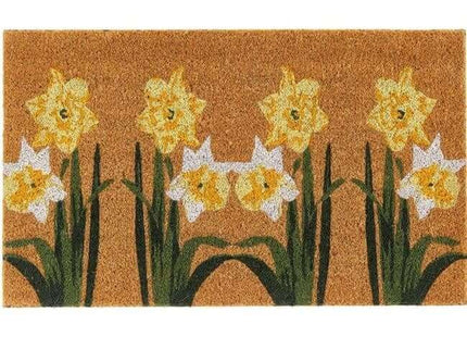 Printed Daffodil Coir Doormat 45x75 cm