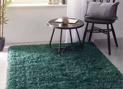Chicago Forest Green Shaggy Rug