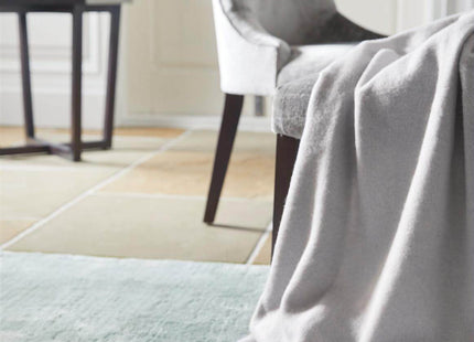 Hush Solid Aqua Luxury Rug