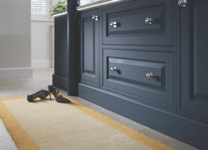 Bordered Yellow Wool Rug