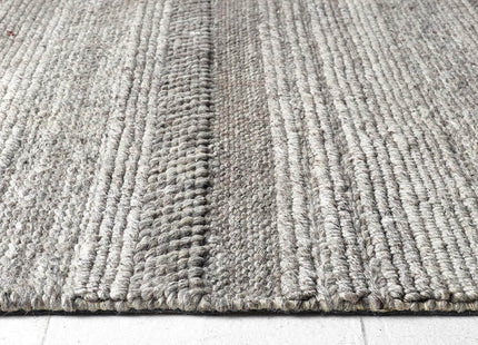Chunky Natural/Grey Knitted Rug