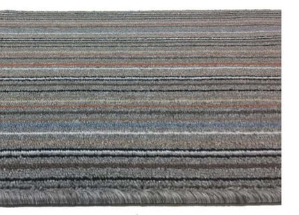 Stockholm Lead/Light Blue Washable Mat