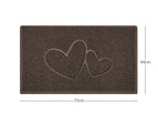 75cm x 44cm / Double Heart