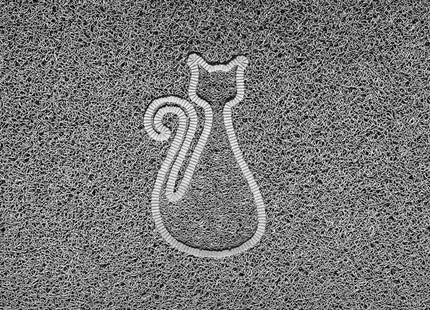 "Cat" Embossed Loofah Textured Spaghetti Door Mat