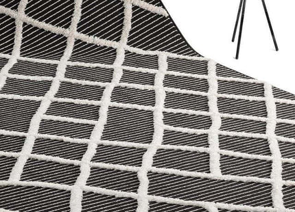 Scandi Indoor Rug Anthracite & White