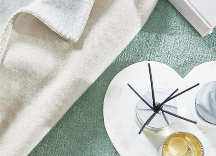 Hush Solid Aqua Luxury Rug