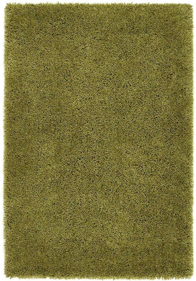 Chicago Olive Green Shaggy Rug