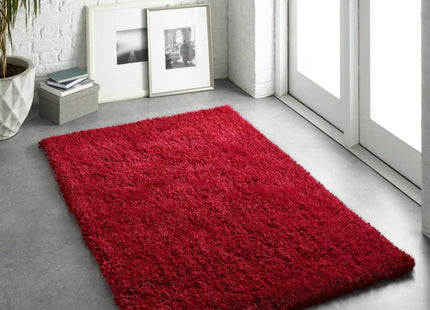 Chicago Red Shaggy Rug